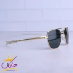 عدسی عینک آفتابی مردانه فریم خلبانی طلایی AO 56/1