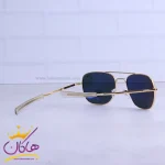 دسته عینک آفتابی مردانه فریم خلبانی طلایی AO 56/1