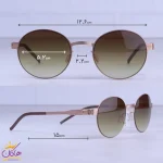 ابعاد عینک آفتابی زنانه آیس برلین فریم گرد رزگلد CLANDE/5