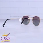 دسته عینک آفتابی پورشه مردانه فریم گرد طلایی AD076/2