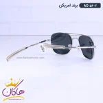 دسته عینک آفتابی مردانه فریم خلبانی نقره ای AO 56/2