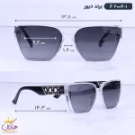 ابعاد عینک آفتابی دیور زنانه قاب شیشه ای f 2004/1