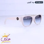 عینک آفتابی گوچی زنانه گربه ای سفید f 2050/1 از نمای کناری