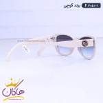 دسته عینک آفتابی گوچی زنانه گربه ای سفید f 2050/1