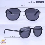 ابعاد عینک آفتابی گوچی مردانه فلزی طوسی R 022/1