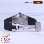 ساعت هابلوت مردانه بند رابر مشکی 777/1 نمای باز قفل