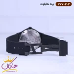 ساعت هابلوت زنانه بند رابر مشکی 777/2 نمای باز قفل