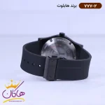 ساعت هابلوت مردانه بند رابر مشکی 777/2 نمای بسته قفل