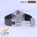 ساعت هابلوت زنانه بند جیر طوسی 777/7 نمای باز قفل