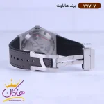 ساعت هابلوت مردانه بند جیر طوسی 777/7 نمای باز قفل