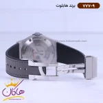 ساعت هابلوت مردانه بند جیر طوسی 777/9 نمای باز قفل
