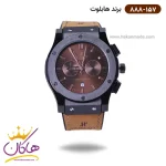 ساعت هابلوت مردانه صفحه قهوه ای کرنوگراف 888/157