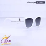 عینک آفتابی زنانه سفید f 2053/1 از نمای کناری