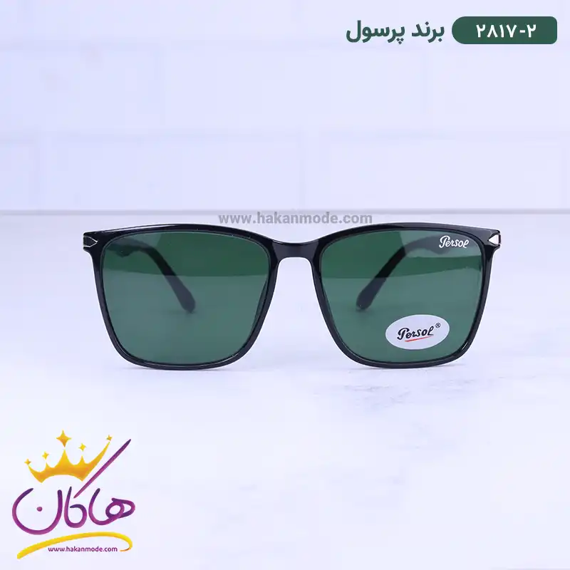 عینک آفتابی پرسول مردانه شیشه سبز 2817/2 عینک آفتابی پرسول مردانه شیشه سبز 2817/2