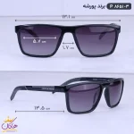 ابعاد عینک آفتابی مردانه پورشه مشکی P8651/3