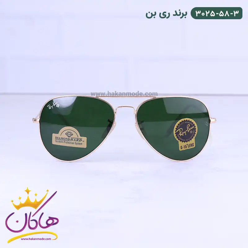 عینک آفتابی مردانه ری بن فریم خلبانی 3025/58/3 عینک آفتابی مردانه ری بن فریم خلبانی 3025/58/3