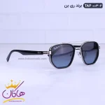 عینک آفتابی ری بن مردانه نقره ای TAP 003/2 از نمای کناری