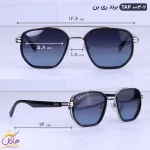 ابعاد عینک آفتابی ری بن مردانه نقره ای TAP 003/2