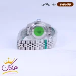 بند ساعت رولکس زنانه فلزی دیت جاست نقره ای 4041/44