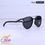 عینک آفتابی مردانه مشکی پلاریزه P 10-24/1 از نمای کناری