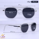 ابعاد عینک آفتابی مردانه نقره ای P 10/2