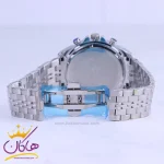 ساعت مچی مردانه فلزی نقره ای صفحه مشکی الگانس 4200/9