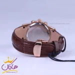 ساعت عقربه ای زنانه الگانس بند چرم قهوه ای قاب رزگلد L2091/1