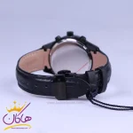 ساعت عقربه ای زنانه الگانس بند چرم مشکی قاب مشکی L2100/1