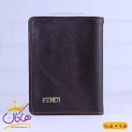 کیف جاکارتی چرم فندی قهوه ای تیره 208