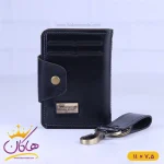 ست کیف جاکارتی و جاکلیدی چرم فراگامو مشکی 120