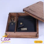 جعبه ست فراگامو کیف جاکارتی و جاکلیدی چرم 120