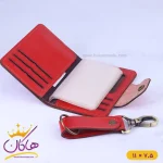 ست فراگامو کیف جاکارتی و جاکلیدی چرم قرمز 120