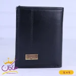 کیف پول جیبی مردانه چرم فراگامو کد 440 مشکی