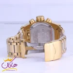 ساعت عقربه ای مردانه اینویکتا زئوس فلزی تمام طلایی کرنوگراف 206/1