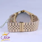 ساعت عقربه ای سولیدا مردانه بند استیل طلایی صفحه سفید 2136