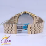 ساعت مچی مردانه بند استیل طلایی صفحه سفید سولیدا 2136