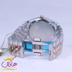 ساعت مچی مردانه بند استیل نقره ای رزگلد صفحه قهوه ای سولیدا 2140
