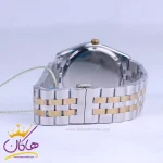 ساعت مچی مردانه سولیدا بند استیل نقره ای طلایی صفحه سفید 2140