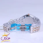 بند ساعت ست سولیدا استیل نقره ای رزگلد صفحه قهوه ای 2140