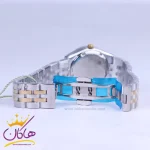 ساعت سولیدا مچی زنانه بند استیل نقره ای طلایی صفحه سفید 2140