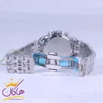 ساعت عقربه ای زنانه سولیدا بند استیل نقره ای صفحه مشکی 2143