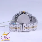 ساعت مچی سولیدا زنانه بند استیل نقره ای طلایی صفحه سفید 2143