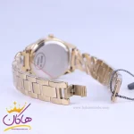 ساعت عقربه ای زنانه سولیدا بند استیل طلایی صفحه سبز S4141/5 تک موتوره
