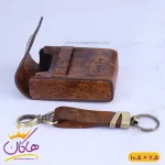 ست فندک و کیف سیگار چرم و جاکلیدی 8828/1