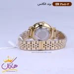 بند ساعت الگانس زنانه بند استیل صفحه سبز ER 2108/2