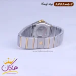 بند ساعت امگا زنانه فلزی نقره ای طلایی 88988005/2