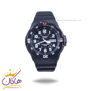 ساعت عقربه ای کاسیو مردانه بند رابر مشکی MRW-200H-1BVDF