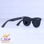 دسته عینک آفتابی ری بن مشکی پلاریزه RB2140