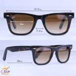 ابعاد عینک آفتابی ری بن پلنگی RB2140