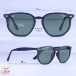 ابعاد عینک آفتابی ری بن فریم سورمه ای شیشه سبز RB4306
